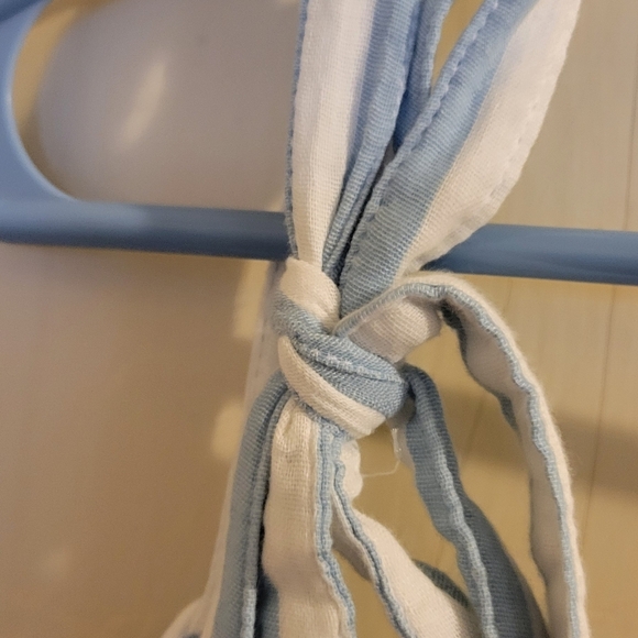 Old Navy Light Blue Striped Shoulder Tie Tank Size 4X - Picture 6 of 6